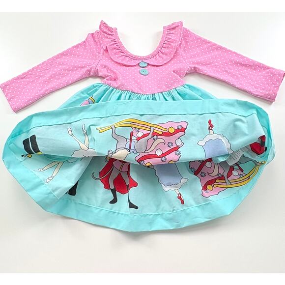 Eleanor Rose Tori Holiday Dress Size 18 Months Pink Blue - Picture 11 of 15